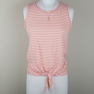 J. Crew | Tie Front Sleeveless Tee | Sz XXS